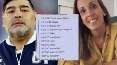 "Te lo garch*ste, sinvergüenza": Los chats que reveló Verónica Ojeda sobre Maradona y su terapeuta