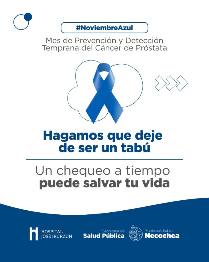 noviembre azul, chequeos, prostaticos, campaña