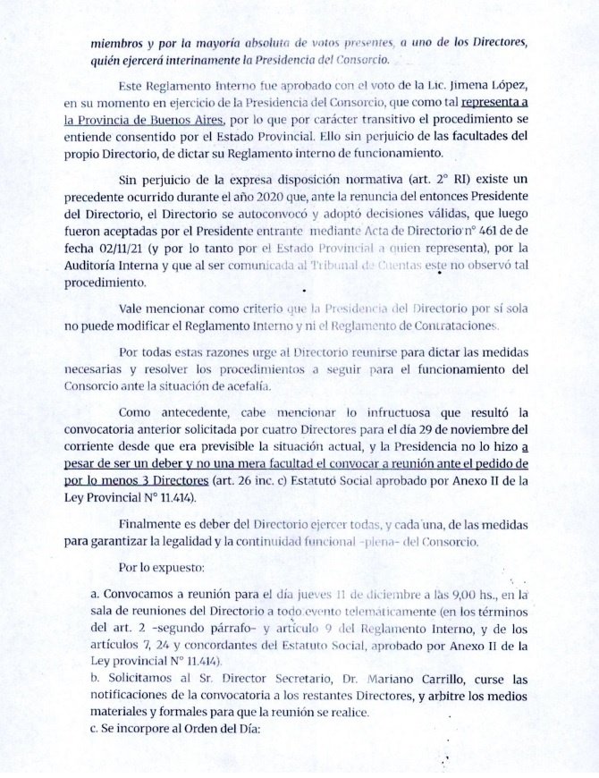 Nota, CGPQ, Terminal Quequen, Directorio, presidente interino, Jimena Lopez, Pablo Aued, Daniel Arce