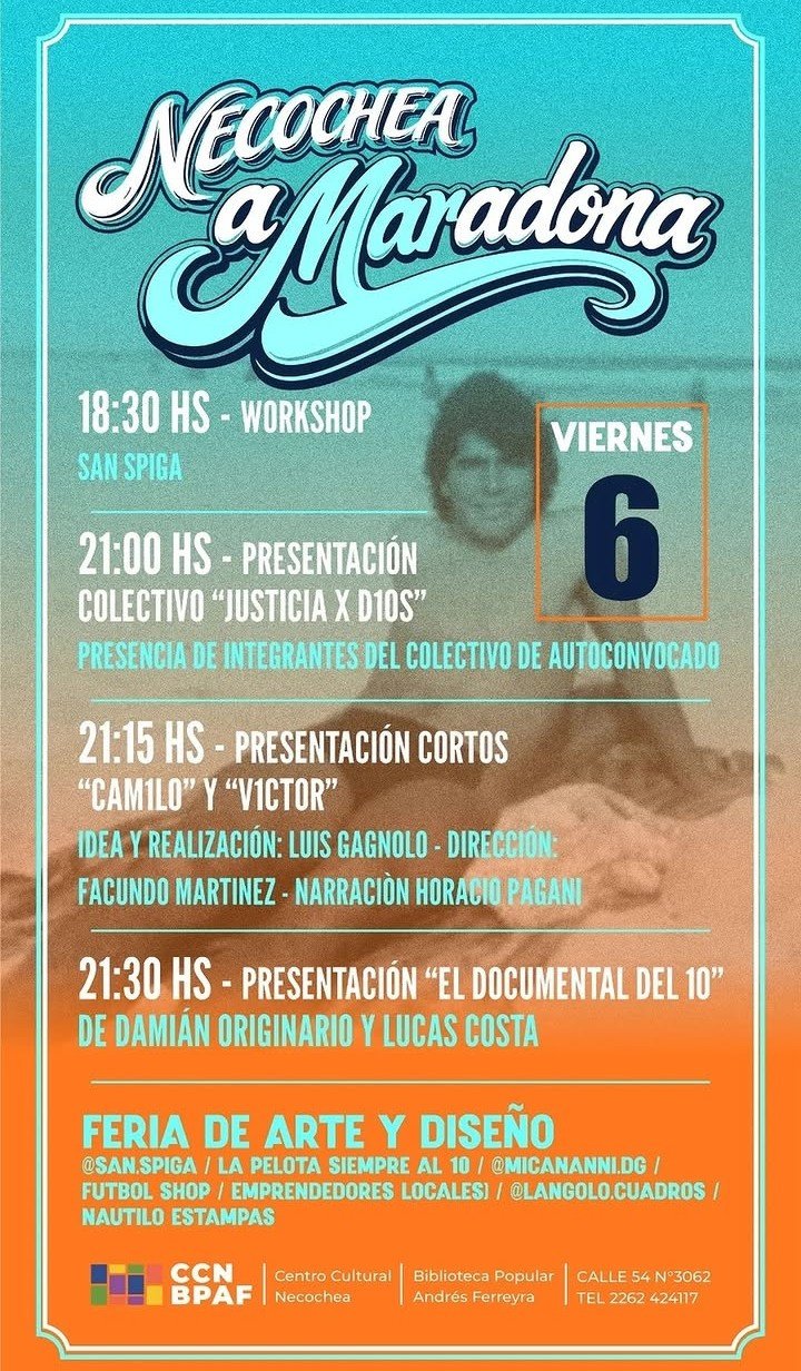 Maradona, homenaje, CCN