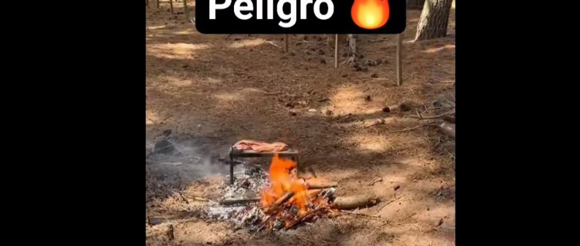 Incendios: Un asadito entre los pinos encendió las alarmas y los Guardaparques entraron en alerta máxima por el calor
