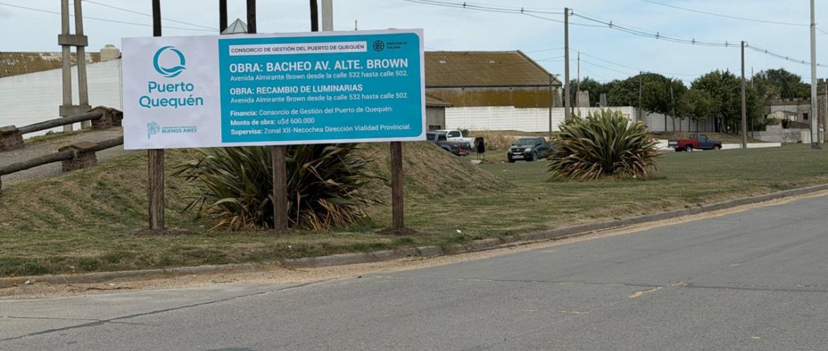 Puerto Quequén inicia este miércoles una obra clave de bacheo en la Avenida Almirante Brown