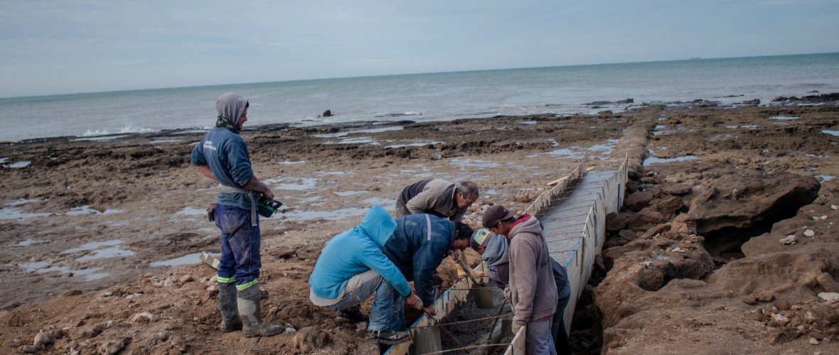 Puerto Ciudad: Comenzó la reparación del caño de Punta Carballido
