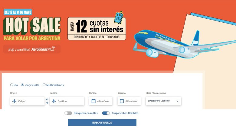 Hot Sale 2025: Las ofertas de aerolíneas más buscadas