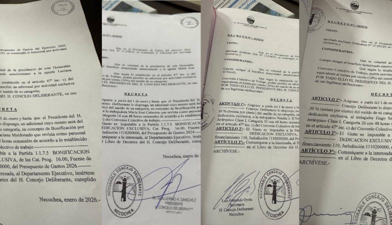 Falsa pelea entre Nueva Necochea y La Libertad Avanza: Pagan con cargos y salarios y los libertarios mirán para otro lado