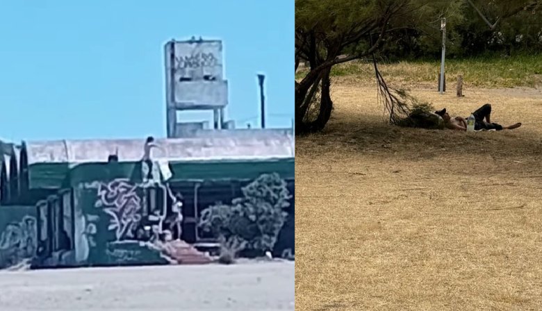 Necochea marginal: Gente durmiendo en las concesiones y en el Parque en plena temporada de verano