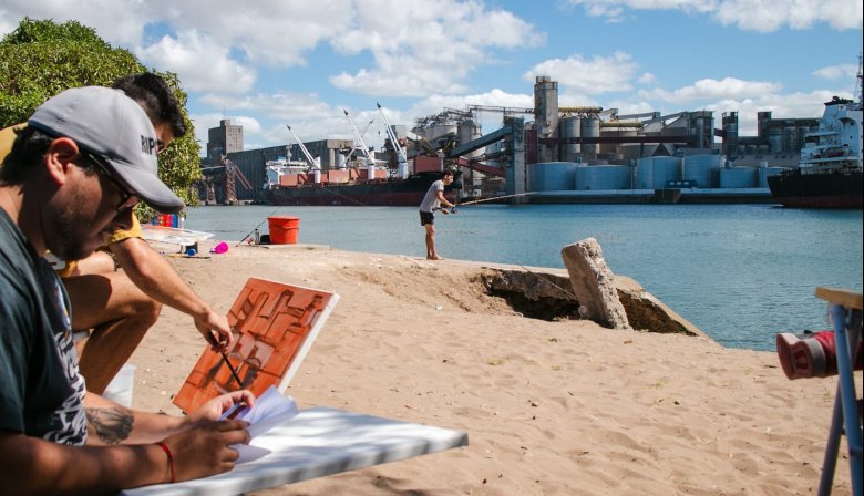 Miradas Portuarias: Artistas locales retrataron el paisaje y la identidad del Puerto Quequén