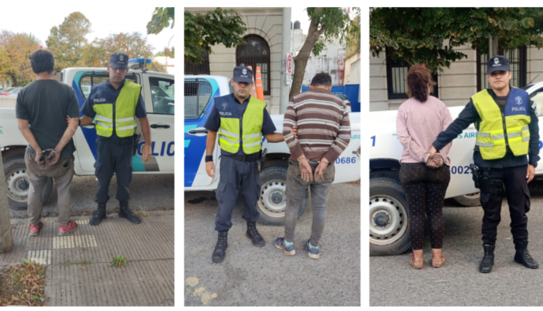 Tres aprehendidos tras sustraer bolsas de papas de un campo