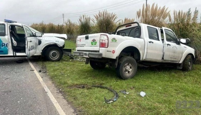 Ruta 58: Un policía de Necochea resultó herido tras un violento impacto frontal