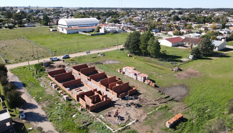 San Cayetano avanza con la construcción de la Escuela Técnica Nº 1