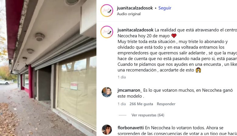Video viral: Mostró locales cerrados en el centro de Necochea y los trolls libertarios se le tiraron encima