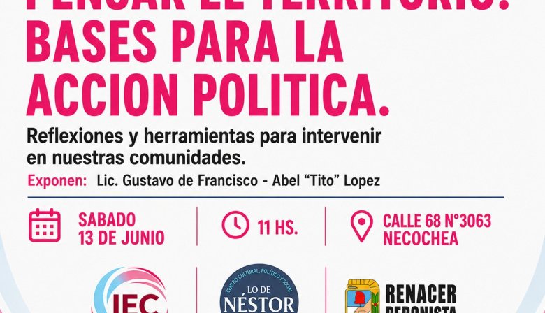 "Pensar el territorio": Charla de formación política en el Centro Cultural "Lo de Néstor"
