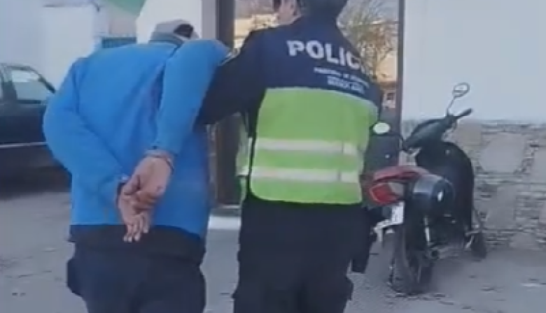 Golpeó a su pareja con un palo mientras dormía y terminó detenido