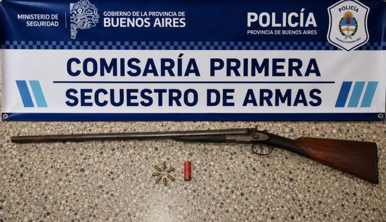 Allanamiento: Secuestraron un arma de fuego y municiones