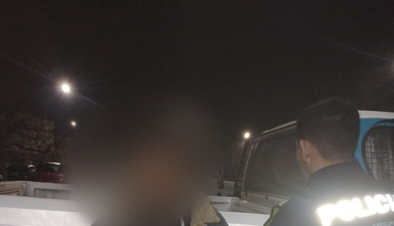 Entró al predio de Tránsito, salió corriendo y terminó aprehendido