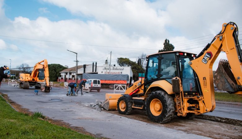 Puerto Quequén comenzó una nueva etapa de obras sobre la avenida Almirante Brown
