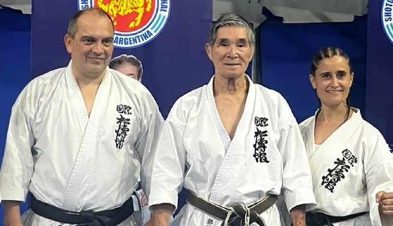 El karate necochense entrenó junto a una leyenda mundial de las artes marciales
