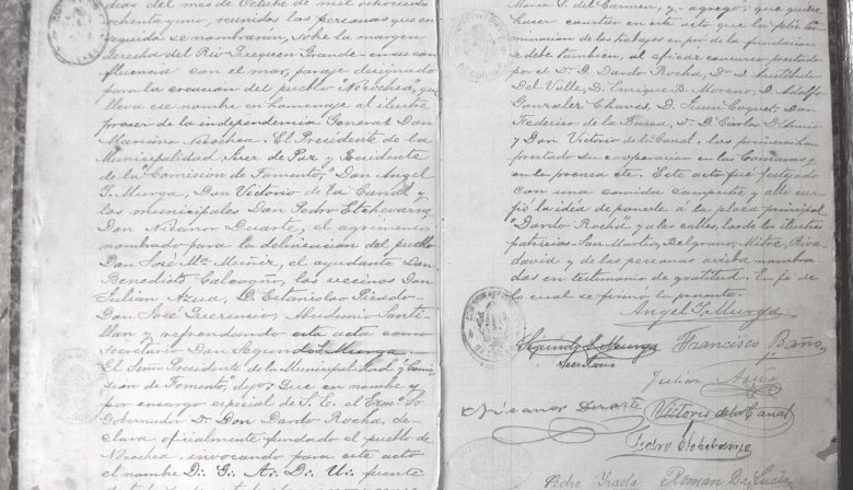 Masones difundieron el acta original de fundación de Necochea