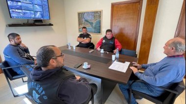 Puerto Quequén: Alvaro recibió al Sindicato de los Fleteros previo al paro del lunes 24-4