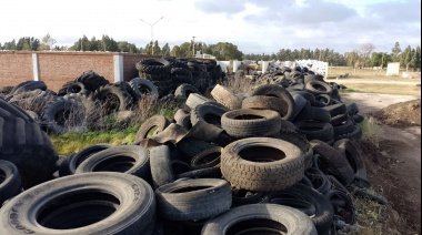 San Cayetano recicló 142 toneladas de neumáticos viejos
