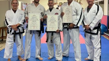 Cuatro taekwondistas de Necochea en carrera para el torneo mundial en Glasgow 2025