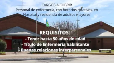 Oferta laboral: San Cayetano abre concurso para cubrir cargos en su hospital municipal