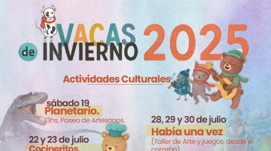 Nutrida agenda de actividades para chicos en San Cayetano por las vacaciones de invierno