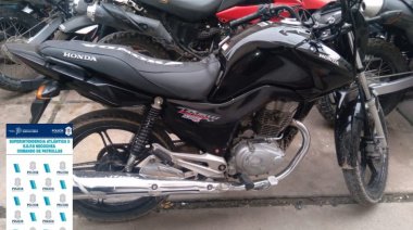 Circulaba en una moto robada en Mar del Plata y terminó aprehendido