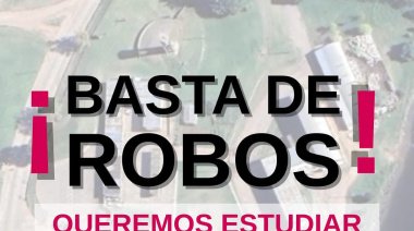 “Queremos estudiar y trabajar seguros": Protesta de estudiantes del Complejo Jesuita Cardiel por la inseguridad