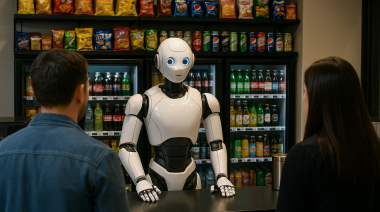 El futuro llegó: Un kiosco es atendido por robots en Los Ángeles