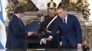 Diego Santilli juró como ministro del Interior y le envió un guiño a los gobernadores