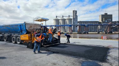 Infraestructura: Repavimentaron 2500 metros en Puerto Quequén
