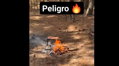 Incendios: Un asadito entre los pinos encendió las alarmas y los Guardaparques entraron en alerta máxima por el calor