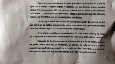 Subasta del Casino: Solicitan un repudio del Colegio de Abogados por los "escraches" al abogado de Laborde y el Juez Herrera