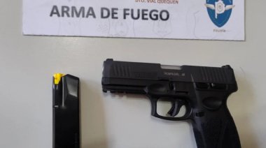 Un hombre viajaba por Ruta 88 con una 9mm y fue descubierto por la Policía