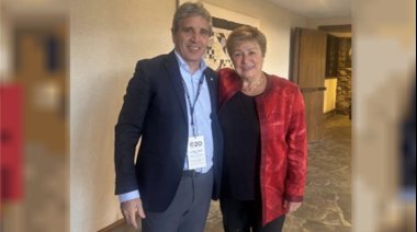 Luis Caputo se reunió con Kristalina Giorgieva del FMI en el G20