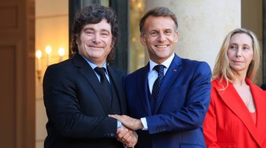 Milei se reunió con Macrón en Francia