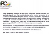 La Usina denuncia "operaciones mediáticas" y convoca a vecinos a presentar sus reclamos en sus oficinas