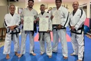 Cuatro taekwondistas de Necochea en carrera para el torneo mundial en Glasgow 2025