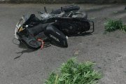Motociclistas intentaron escapar con plantas de cannabis y terminaron chocando en plena persecución