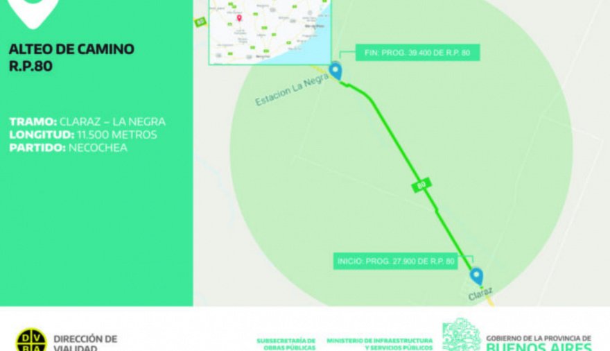 Vialidad licitó la obra de entoscado de la Ruta 80 por más de $73 ...