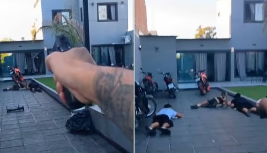 Video: Allanamiento en una pool party terminó en un feroz tiroteo y un delincuente muerto