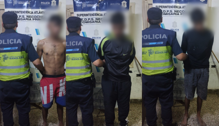 Necochea: Persecución, disturbios y cinco detenidos tras interceptar una moto robada