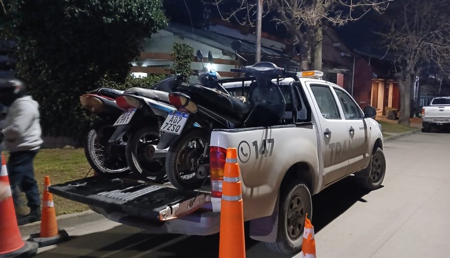 Operativo policial en Necochea y Quequén: Secuestraron cinco motos durante controles
