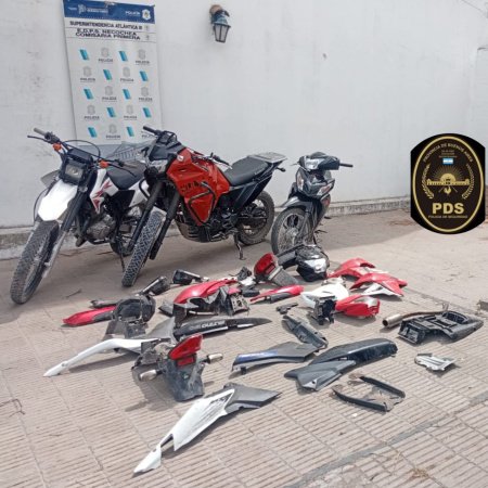 Secuestraron motos robadas y aprehendieron a tres personas