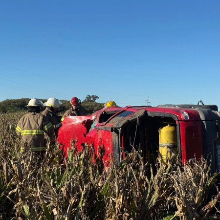 Vuelco en la Ruta 226: Dos heridos tras un accidente entre Mar del Plata y Balcarce