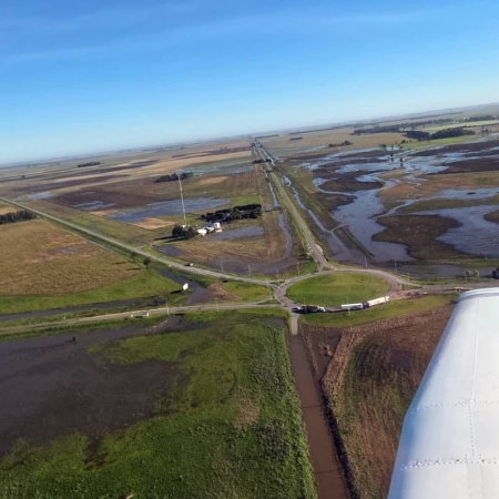 San Cayetano abriría un desvío provisorio entre Energía y Necochea ante el anegamiento de la Ruta 228