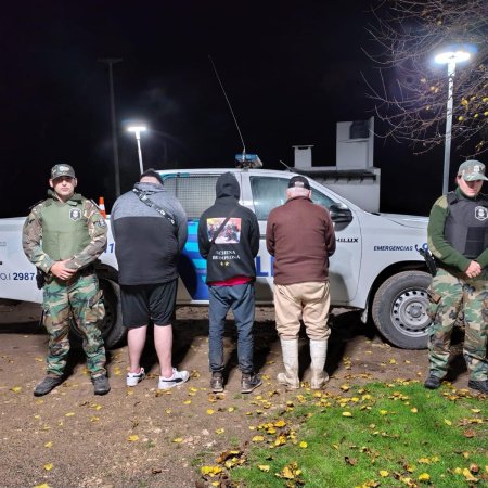 Detuvieron en San Cayetano a 3 cazadores furtivos de Mar del Plata