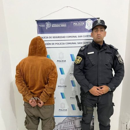 Detuvieron en San Cayetano a un hombre por incumplir una orden judicial en una causa por violencia de género